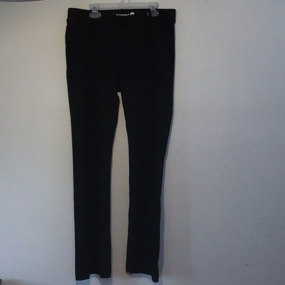 Betabrand dark gray Classic Dress Yoga Pants Straight Leg - Size medium